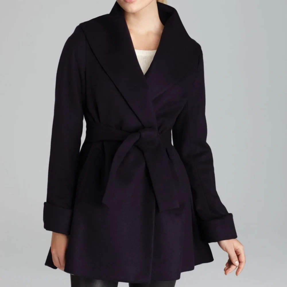Trina Turk Ali wrap wool jacket - Picture 2 of 8